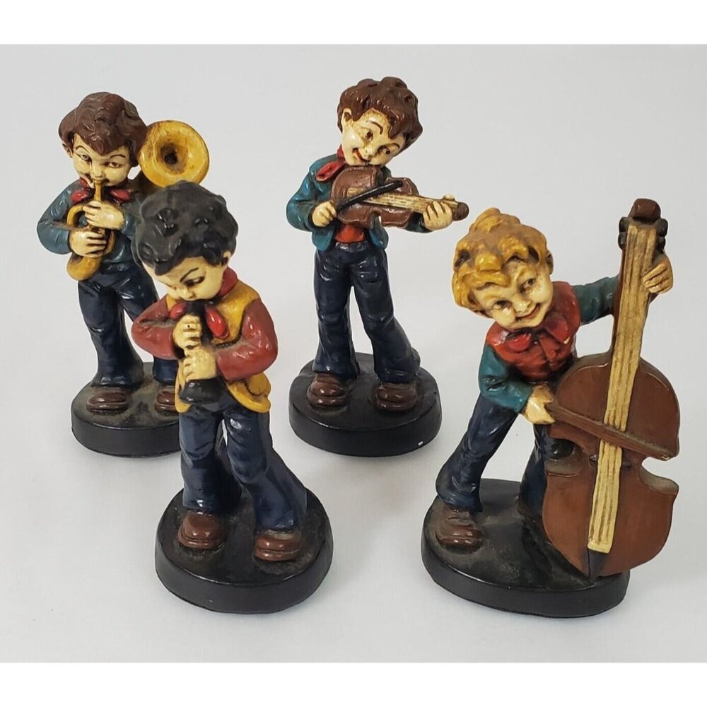 Boys Band Vintage Figurines Numbered but not signed Lot of 4